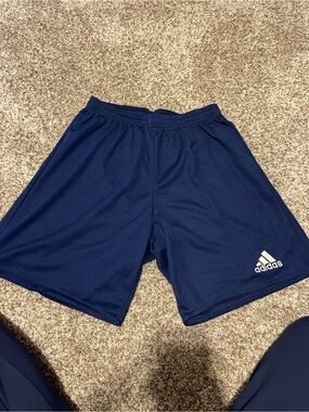adidas Navy Men’s Athletic Shorts with Logo
